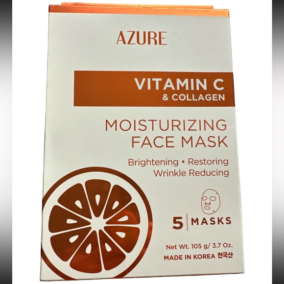 Azure Skincare Nib Azure Vitamin C Collagen Mositurizing Face Mask
